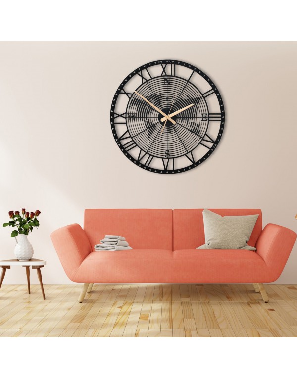World Map Unique Digital Metal Wall Clock
