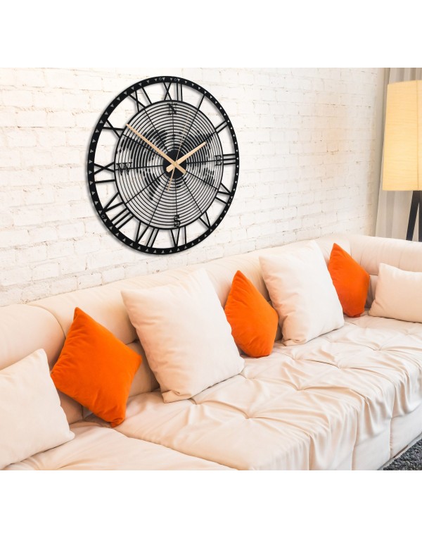 World Map Unique Digital Metal Wall Clock