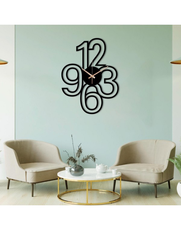 Modern Metal Wall Art Clock