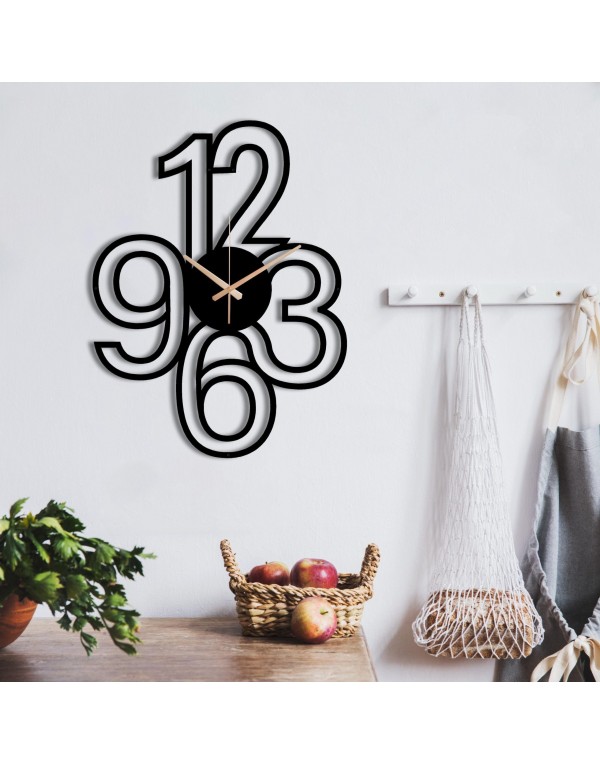 Modern Metal Wall Art Clock
