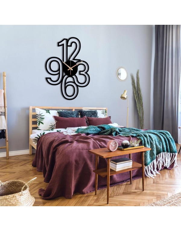 Modern Metal Wall Art Clock