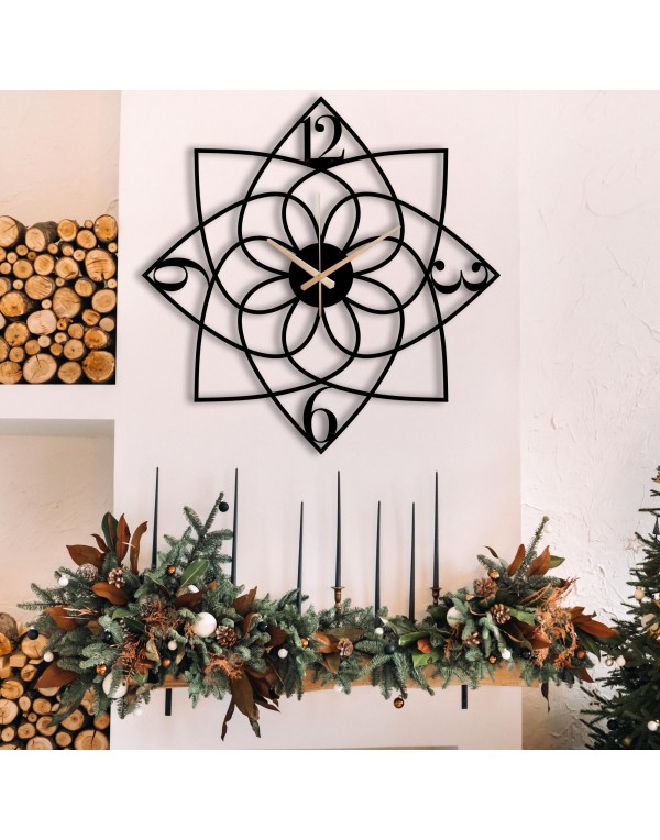 Quiet Mandala Metal Wall Clock