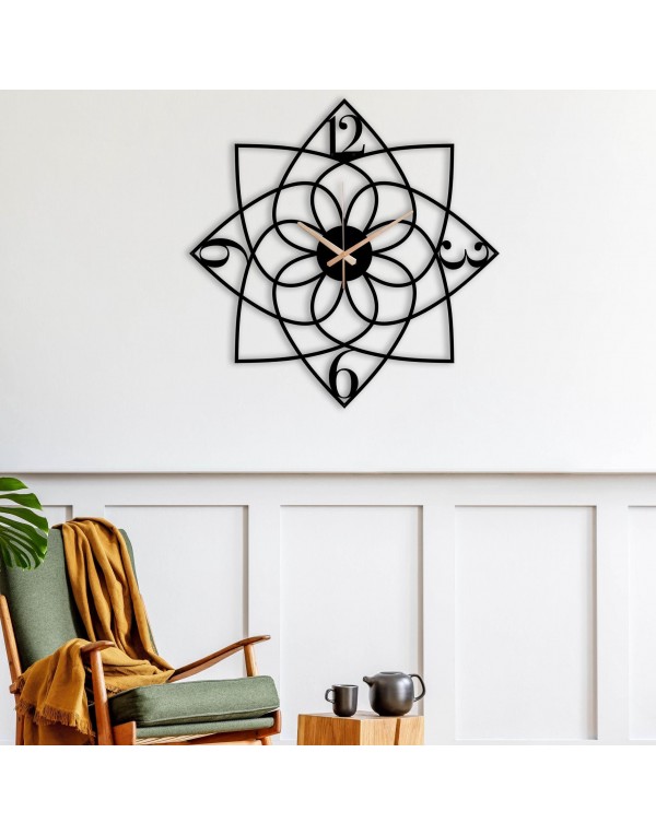 Quiet Mandala Metal Wall Clock