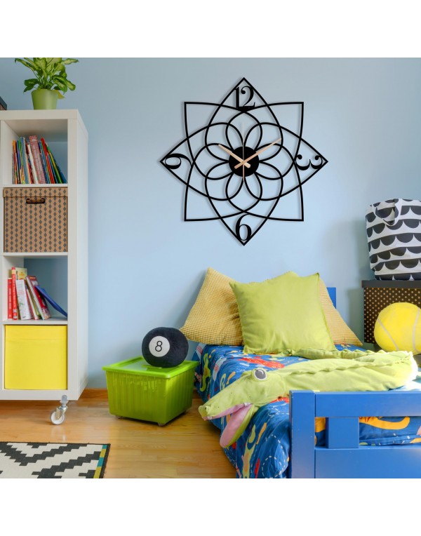 Quiet Mandala Metal Wall Clock
