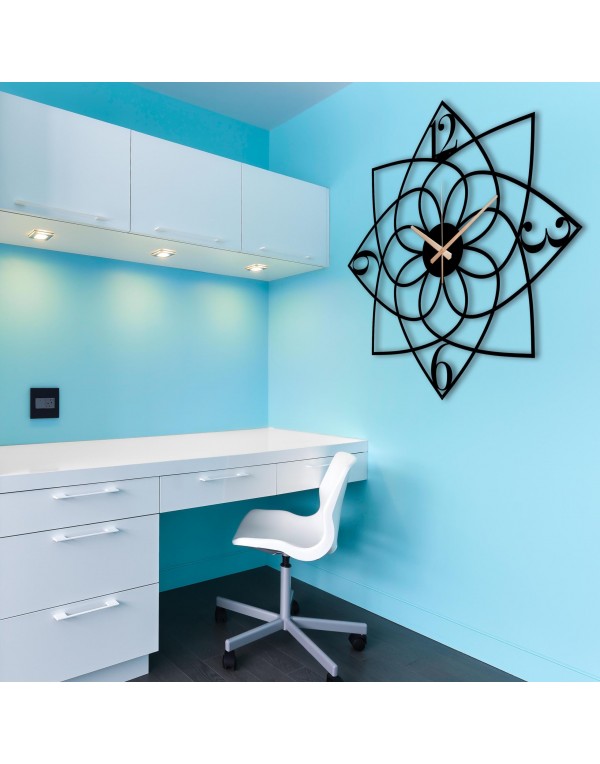 Quiet Mandala Metal Wall Clock