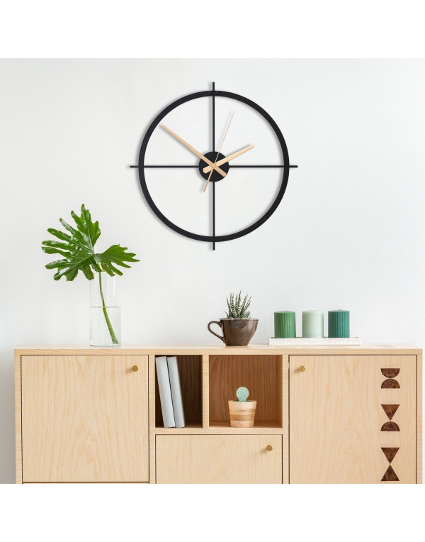 Metal Wall Art Extra Large Silent Metal Wall Clock