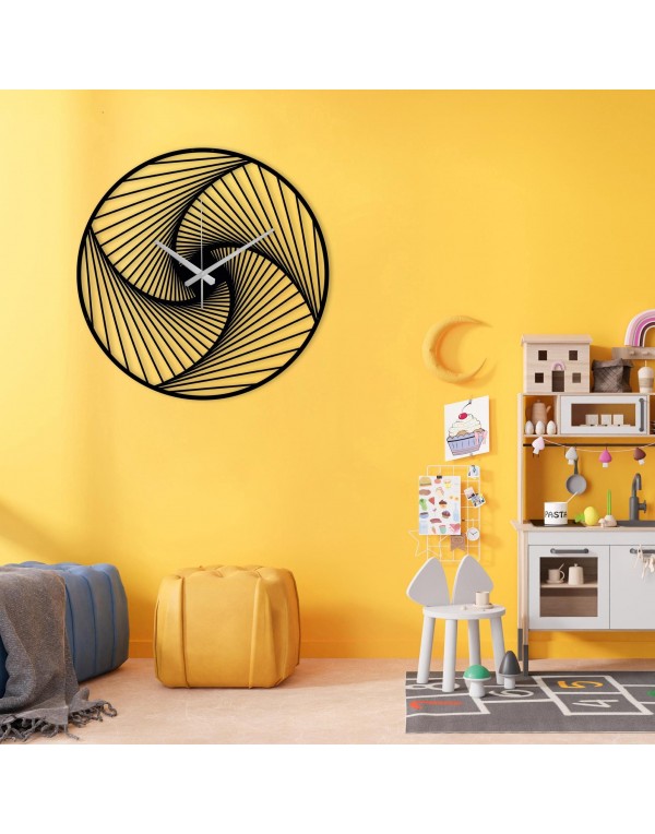 Minimalist modern metal oversized wall clock