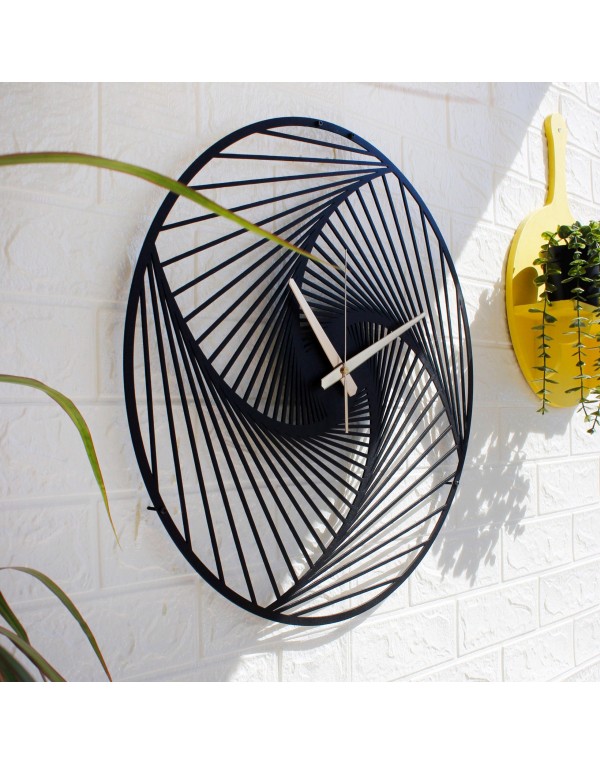 Minimalist modern metal oversized wall clock
