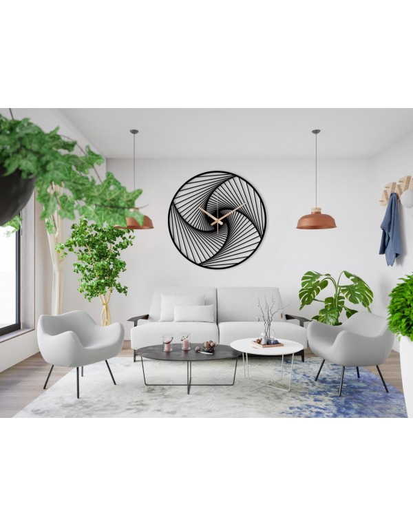 Minimalist modern metal oversized wall clock