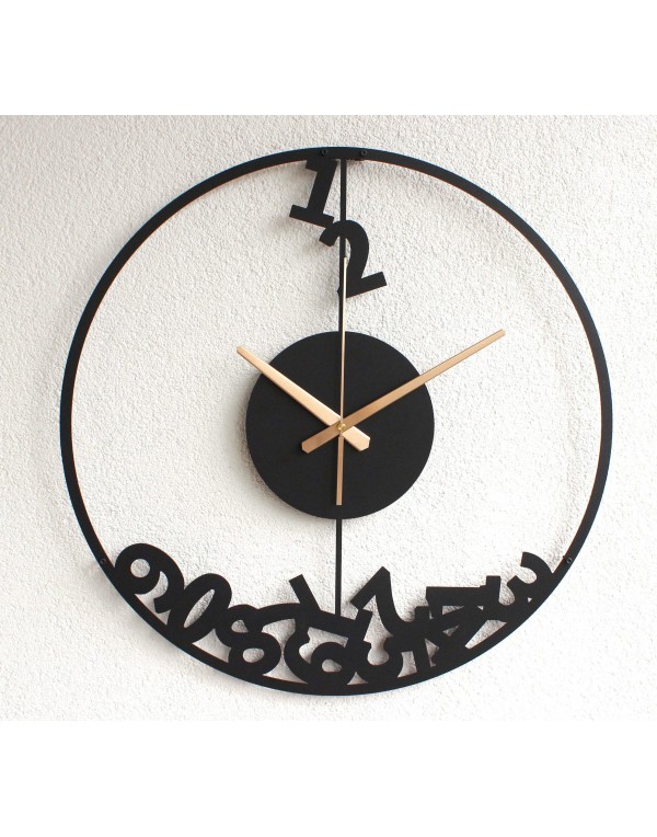 Modern simple metal decorative wall clock