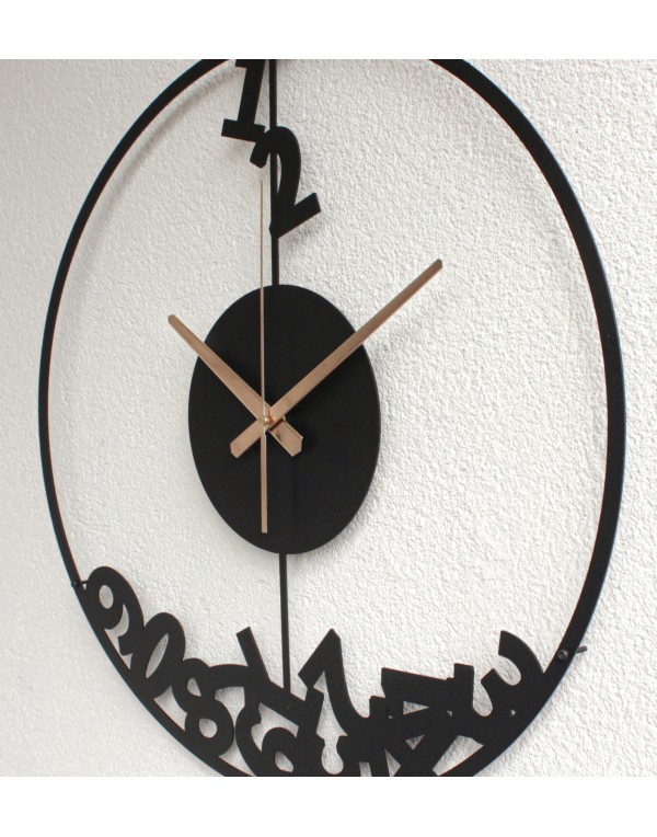Modern simple metal decorative wall clock