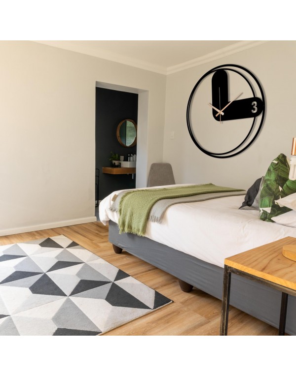 Metal Wall Art Large Silent Wall Clock