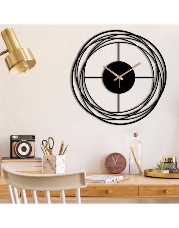 Black Metal Wall Art Metal Wall Clock