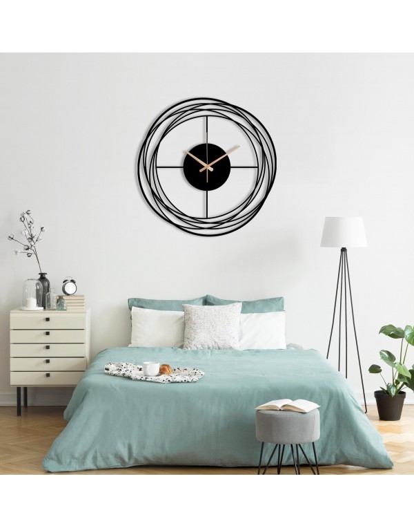 Black Metal Wall Art Metal Wall Clock