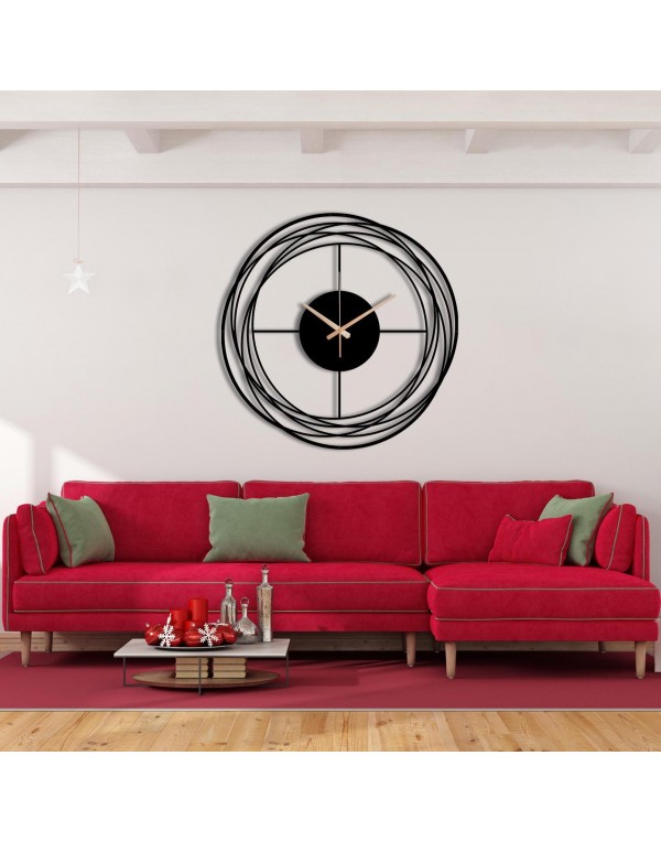 Black Metal Wall Art Metal Wall Clock