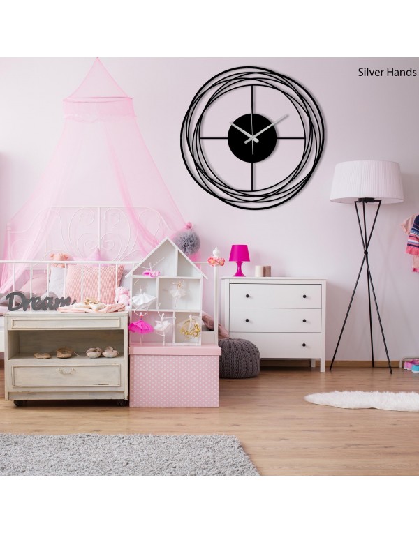 Black Metal Wall Art Metal Wall Clock