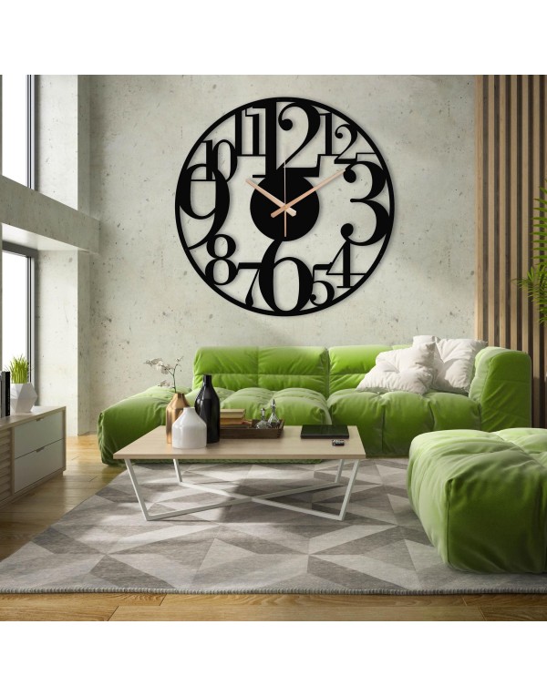 Large Wall Decor Digital Metal Wall Clock