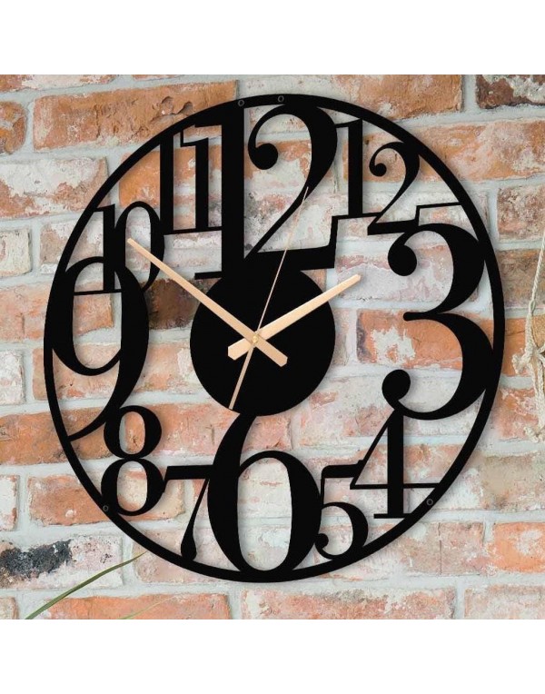 Large Wall Decor Digital Metal Wall Clock