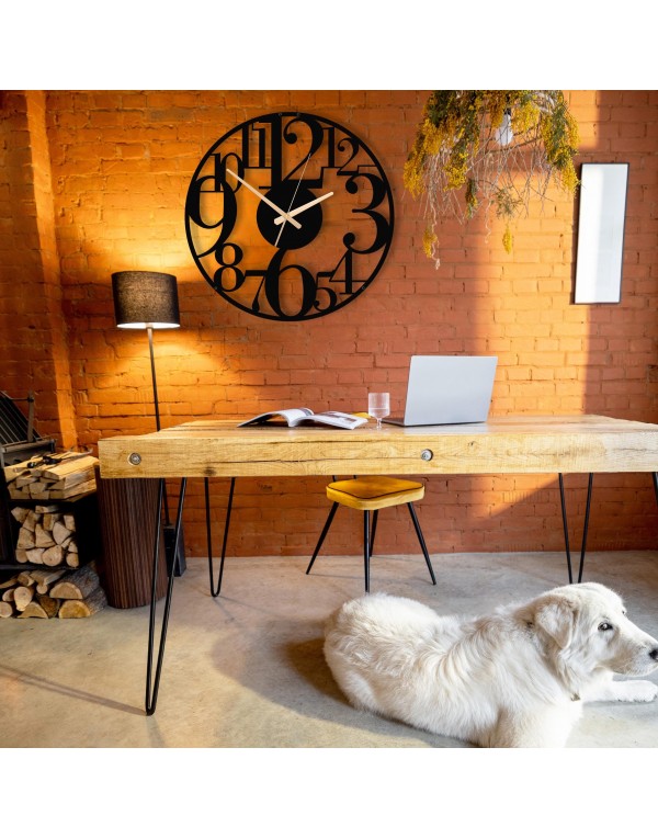 Large Wall Decor Digital Metal Wall Clock