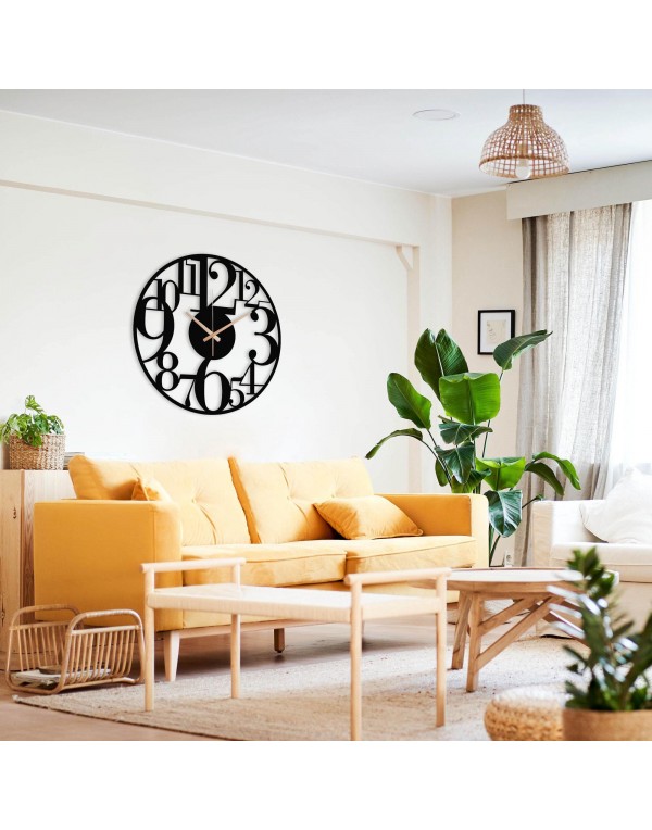 Large Wall Decor Digital Metal Wall Clock