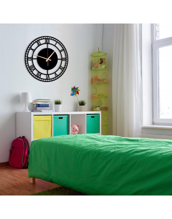 Round Silent Metal Oversized Clock