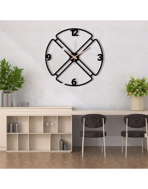 3D Elegant Large Silent Wall Clock